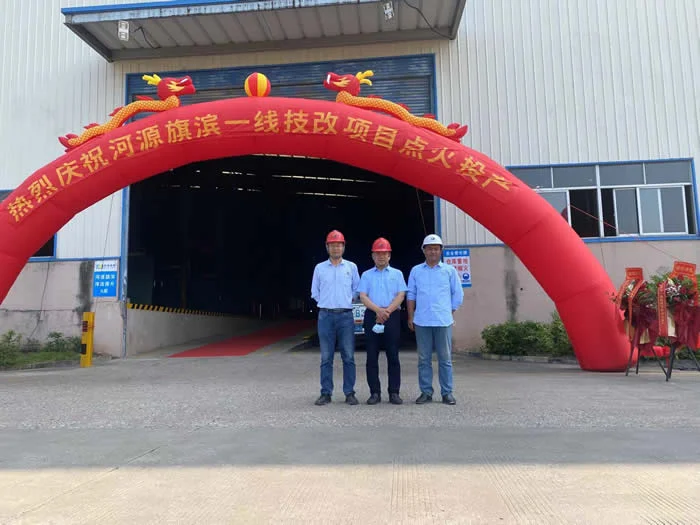 河源旗滨一线技改项目成功